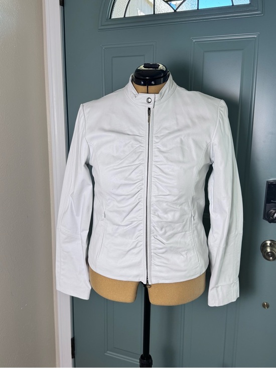 Wilsons Leather Jackets & Blazers - Wilsons Leather Maxima White Genuine Leather Jacket Size Large
